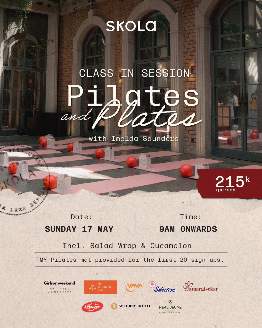 Pilates and Plates Poster