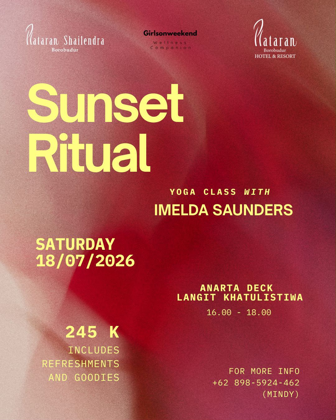 Sunset Ritual Yoga Poster